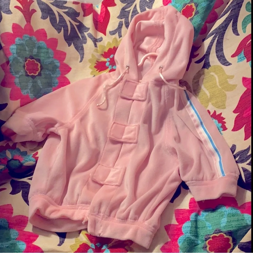 PINK VELOR HOODIE TRACKSUIT JACKET HOODIE BARBIE PINK ⭐️⭐️⭐️⭐️⭐️
